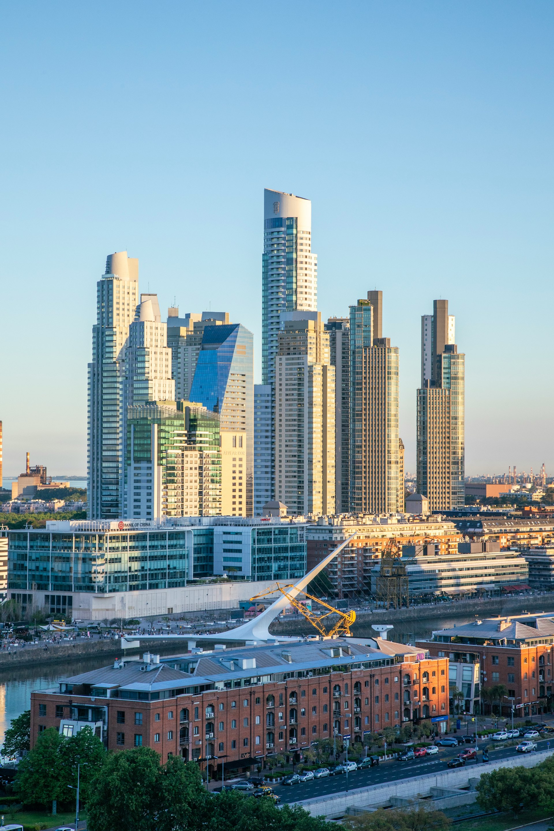 Buenos Aires skyline view with residential buildings